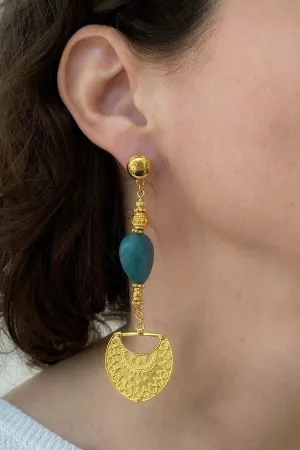 Gold Statement Dangle Earrings