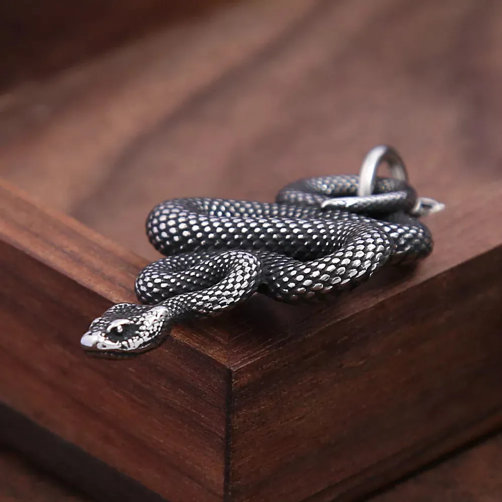 Gothic Snake Pendant Necklace