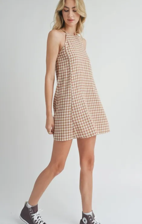 Gracie Gingham Mini Dress