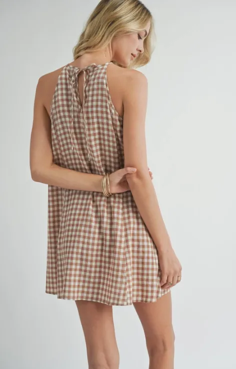 Gracie Gingham Mini Dress