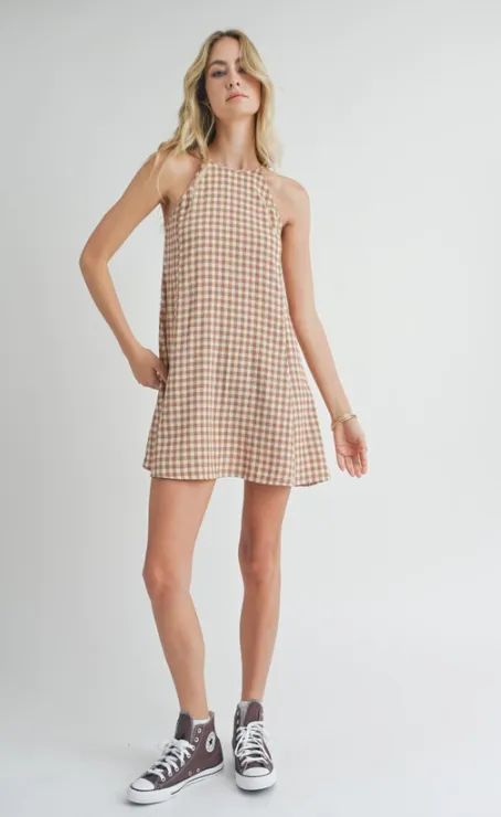Gracie Gingham Mini Dress