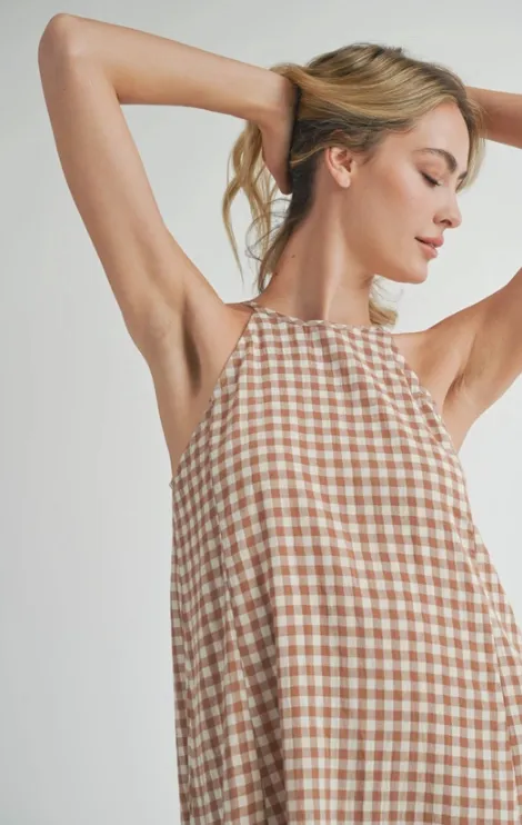 Gracie Gingham Mini Dress