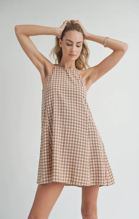 Gracie Gingham Mini Dress