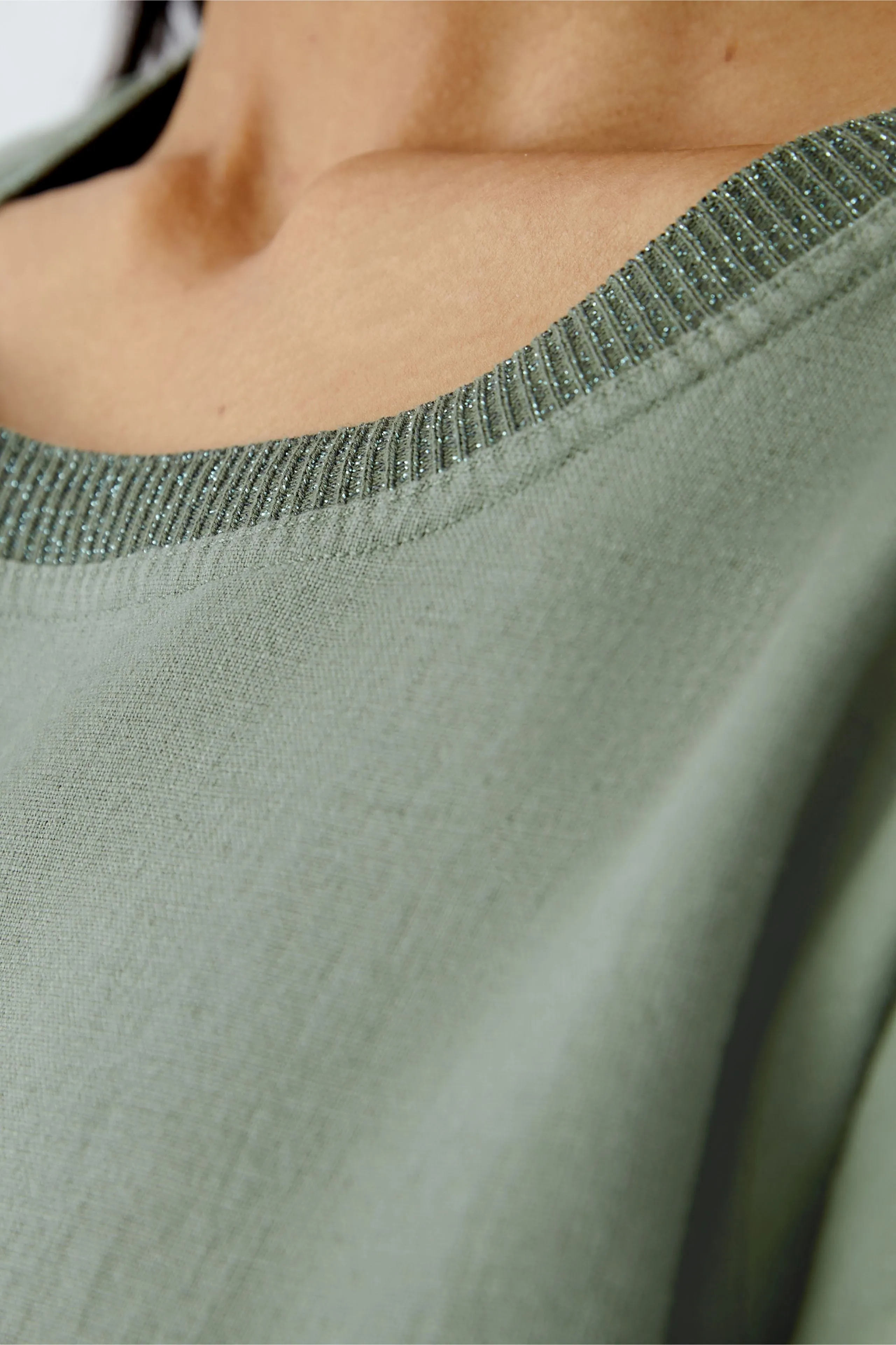 Green Linen Shift Dress