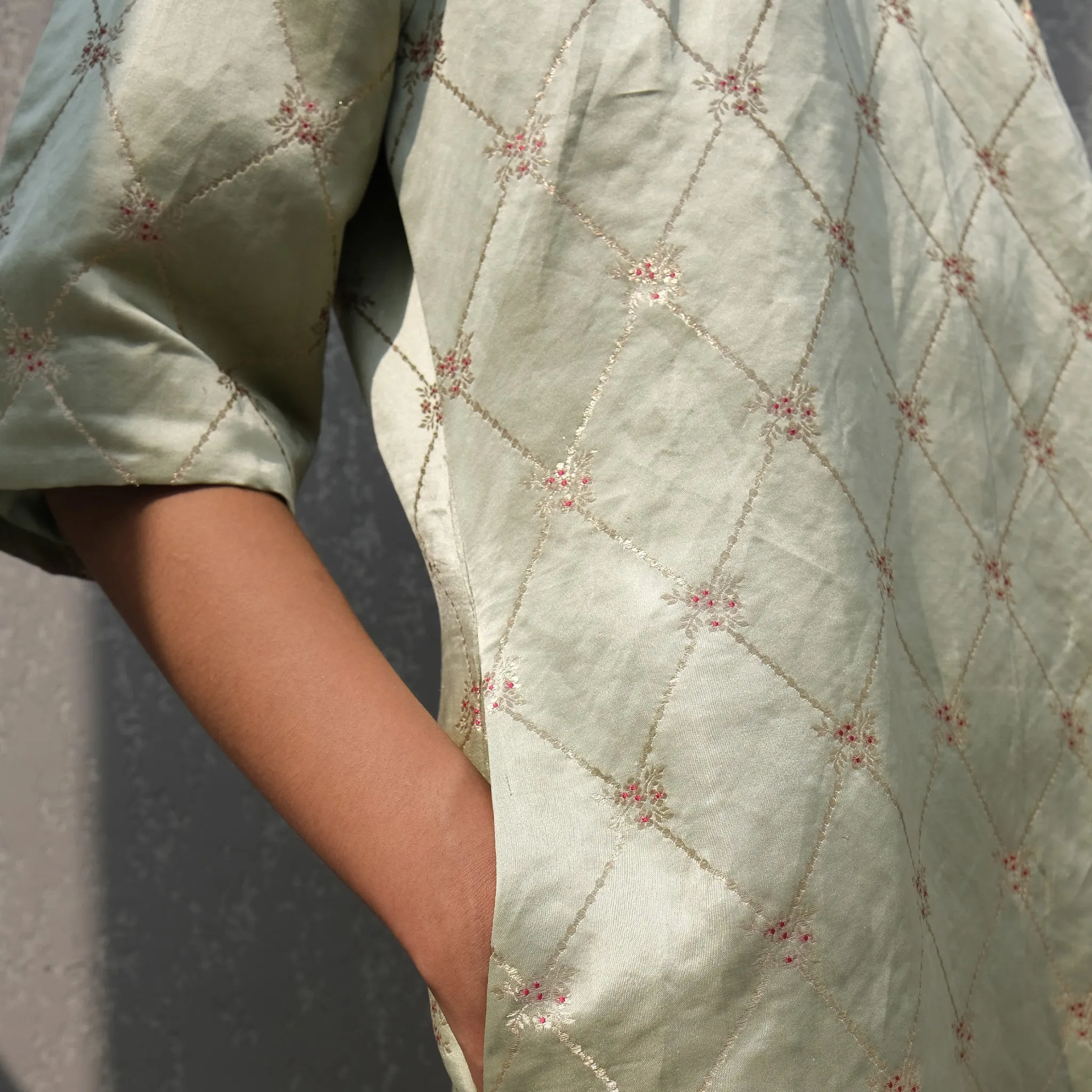 Half Light Handwoven Brocade Shift Dress