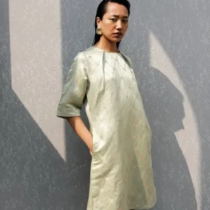 Half Light Handwoven Brocade Shift Dress