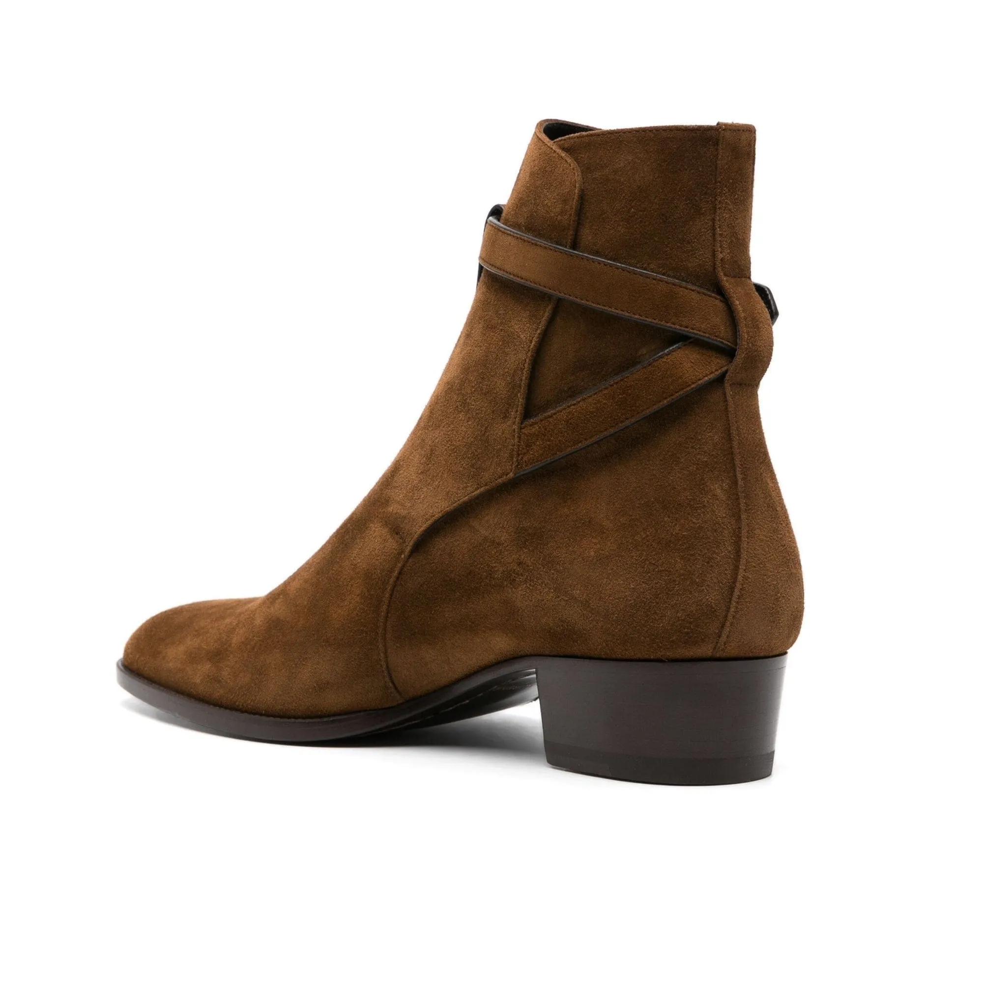 Handmade Custom Brown Suede Leather Jodhpur Boots For Men