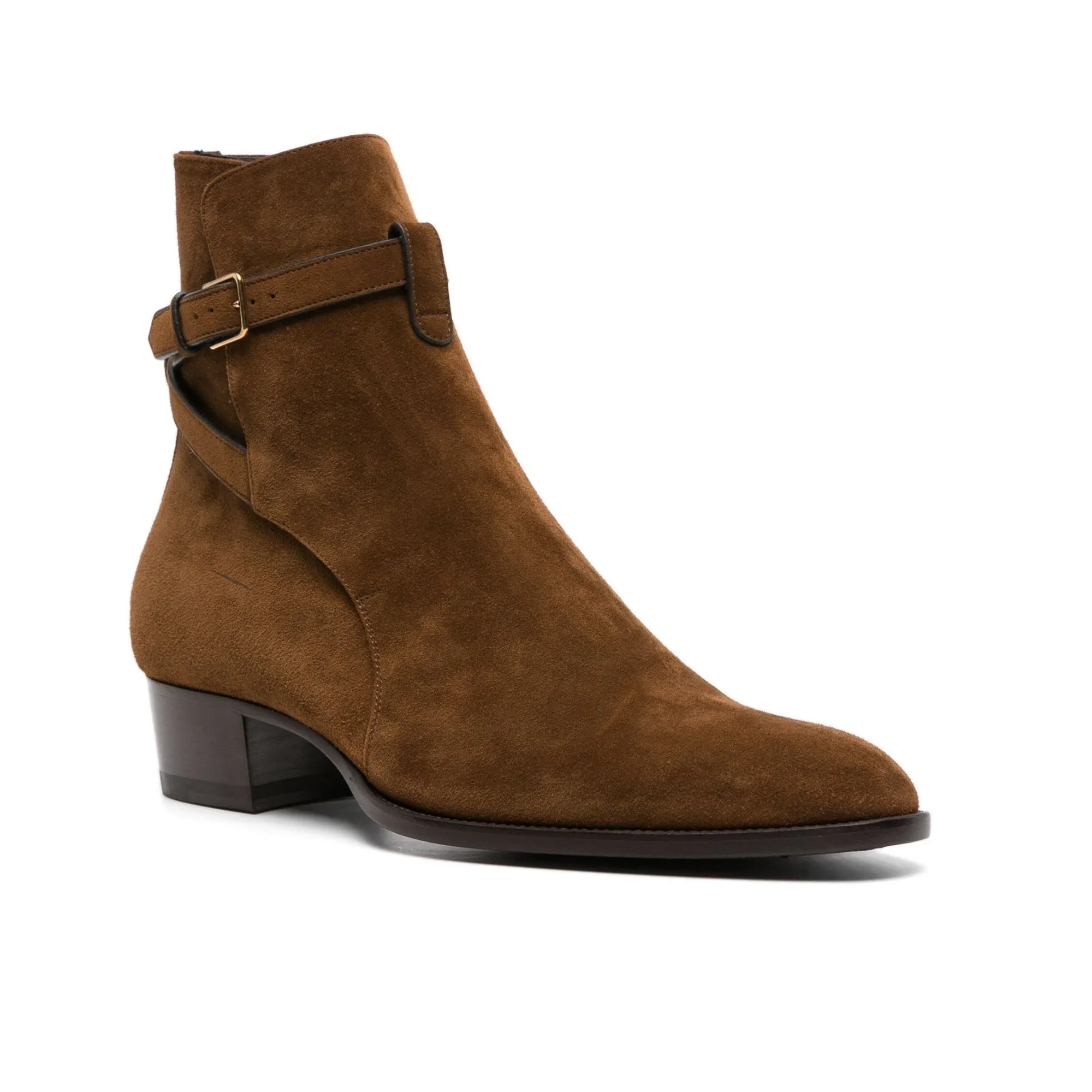 Handmade Custom Brown Suede Leather Jodhpur Boots For Men