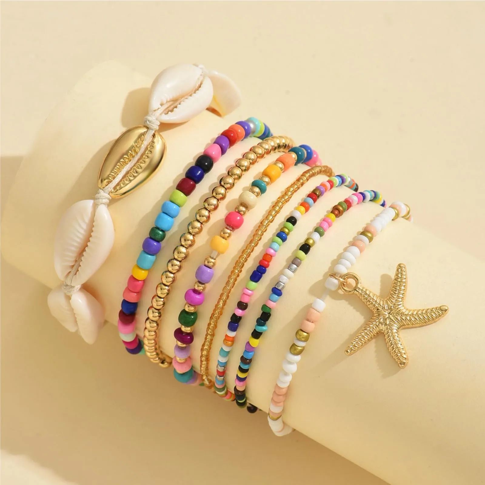 Handmade Summer String Bracelets for Women - Boho Braided Adjustable Beaded Waterproof Surfer Beach Bracelet Jewelry for Women Men