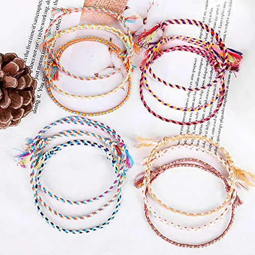 Handmade Summer String Bracelets for Women - Boho Braided Adjustable Beaded Waterproof Surfer Beach Bracelet Jewelry for Women Men