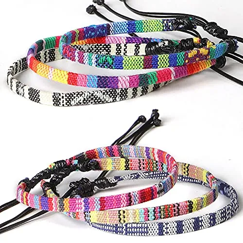 Handmade Summer String Bracelets for Women - Boho Braided Adjustable Beaded Waterproof Surfer Beach Bracelet Jewelry for Women Men