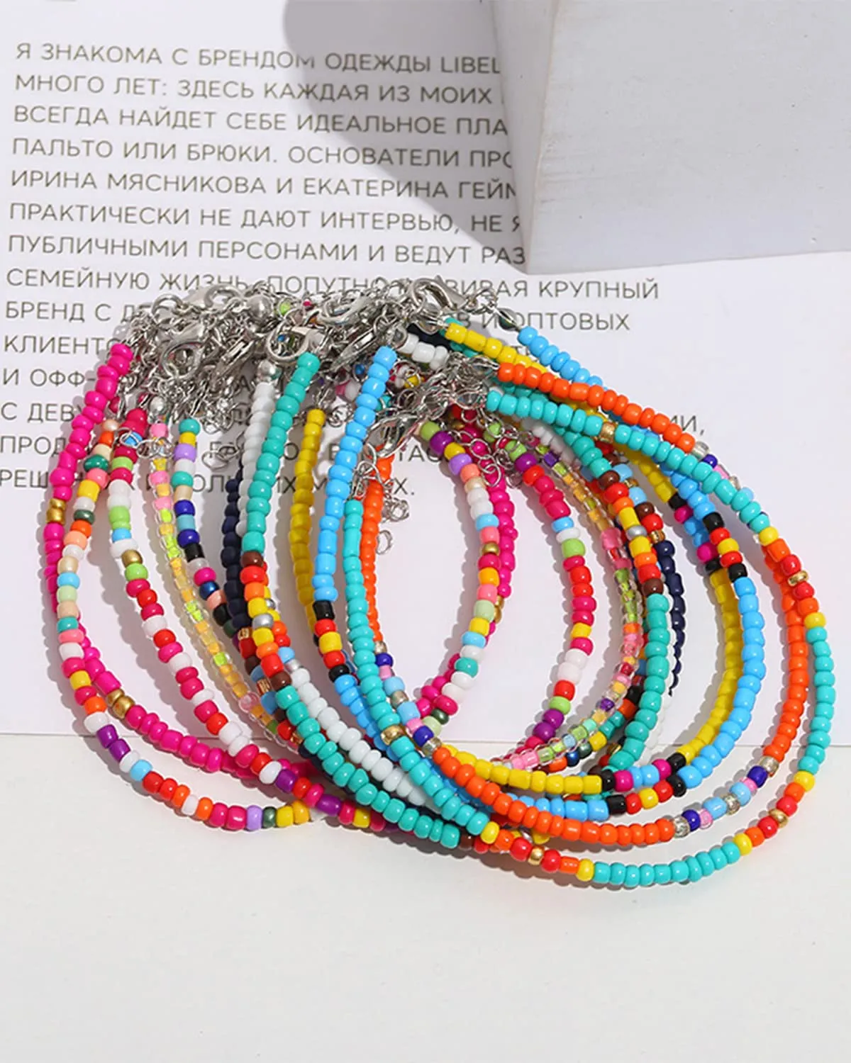 Handmade Summer String Bracelets for Women - Boho Braided Adjustable Beaded Waterproof Surfer Beach Bracelet Jewelry for Women Men
