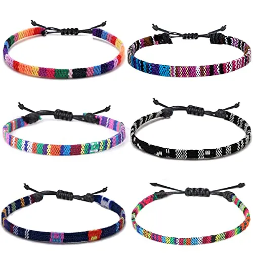 Handmade Summer String Bracelets for Women - Boho Braided Adjustable Beaded Waterproof Surfer Beach Bracelet Jewelry for Women Men