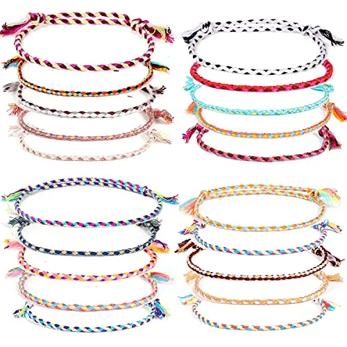 Handmade Summer String Bracelets for Women - Boho Braided Adjustable Beaded Waterproof Surfer Beach Bracelet Jewelry for Women Men