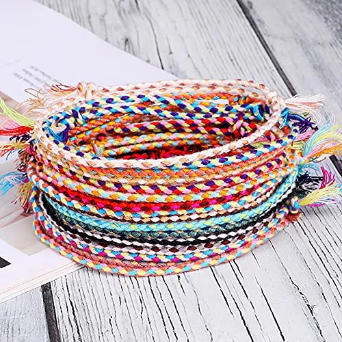 Handmade Summer String Bracelets for Women - Boho Braided Adjustable Beaded Waterproof Surfer Beach Bracelet Jewelry for Women Men