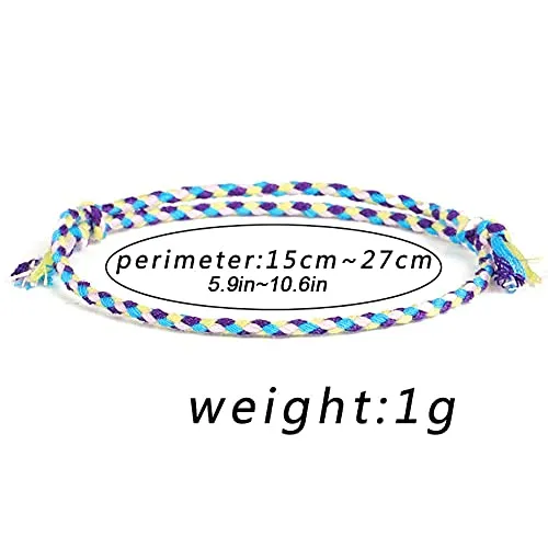 Handmade Summer String Bracelets for Women - Boho Braided Adjustable Beaded Waterproof Surfer Beach Bracelet Jewelry for Women Men