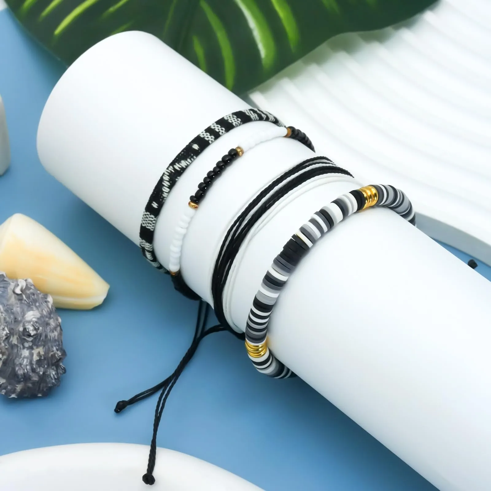Handmade Summer String Bracelets for Women - Boho Braided Adjustable Beaded Waterproof Surfer Beach Bracelet Jewelry for Women Men
