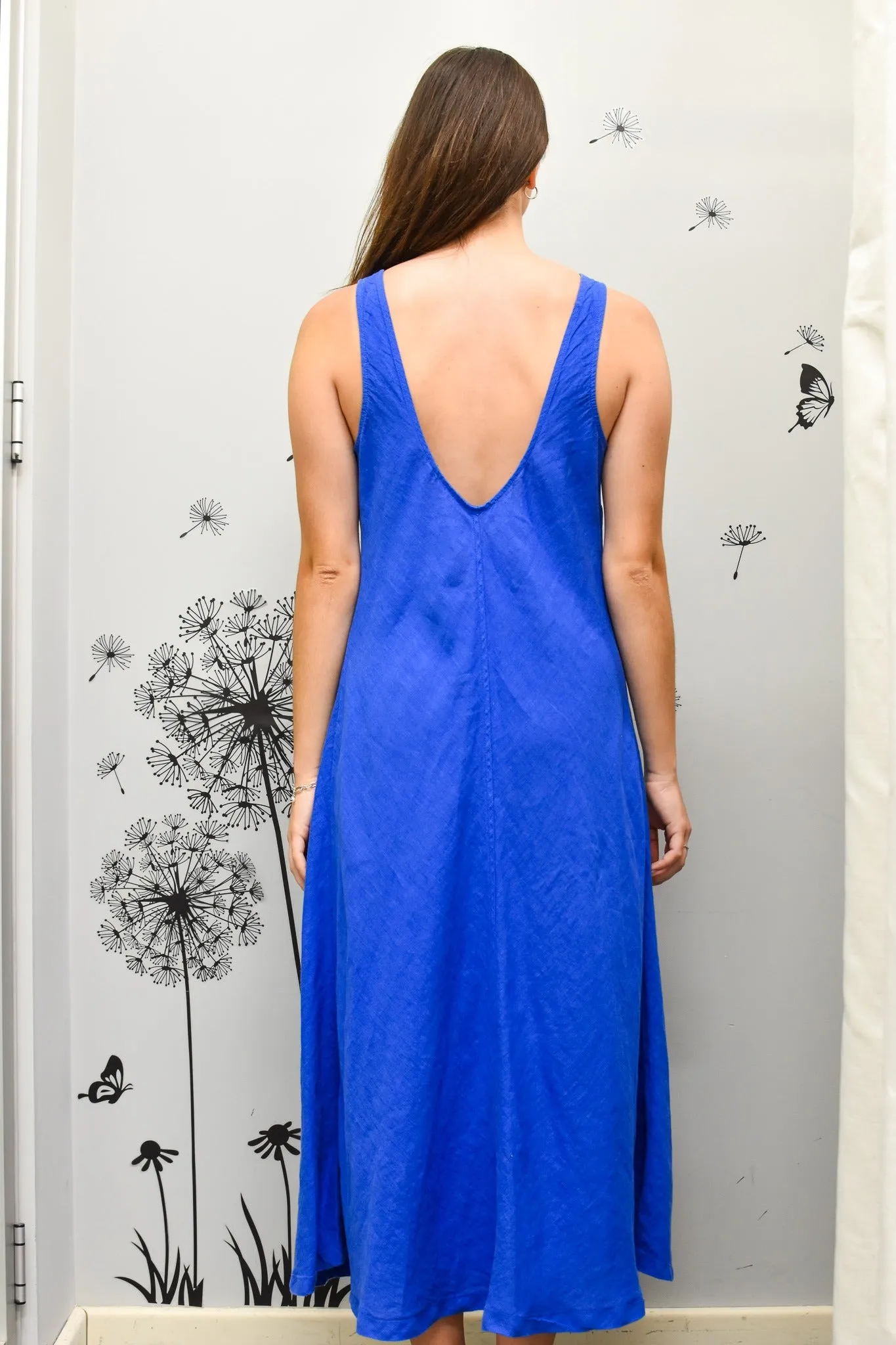 Haris Cotton Regular Fit Lapis/Blue Dress Drs-6437