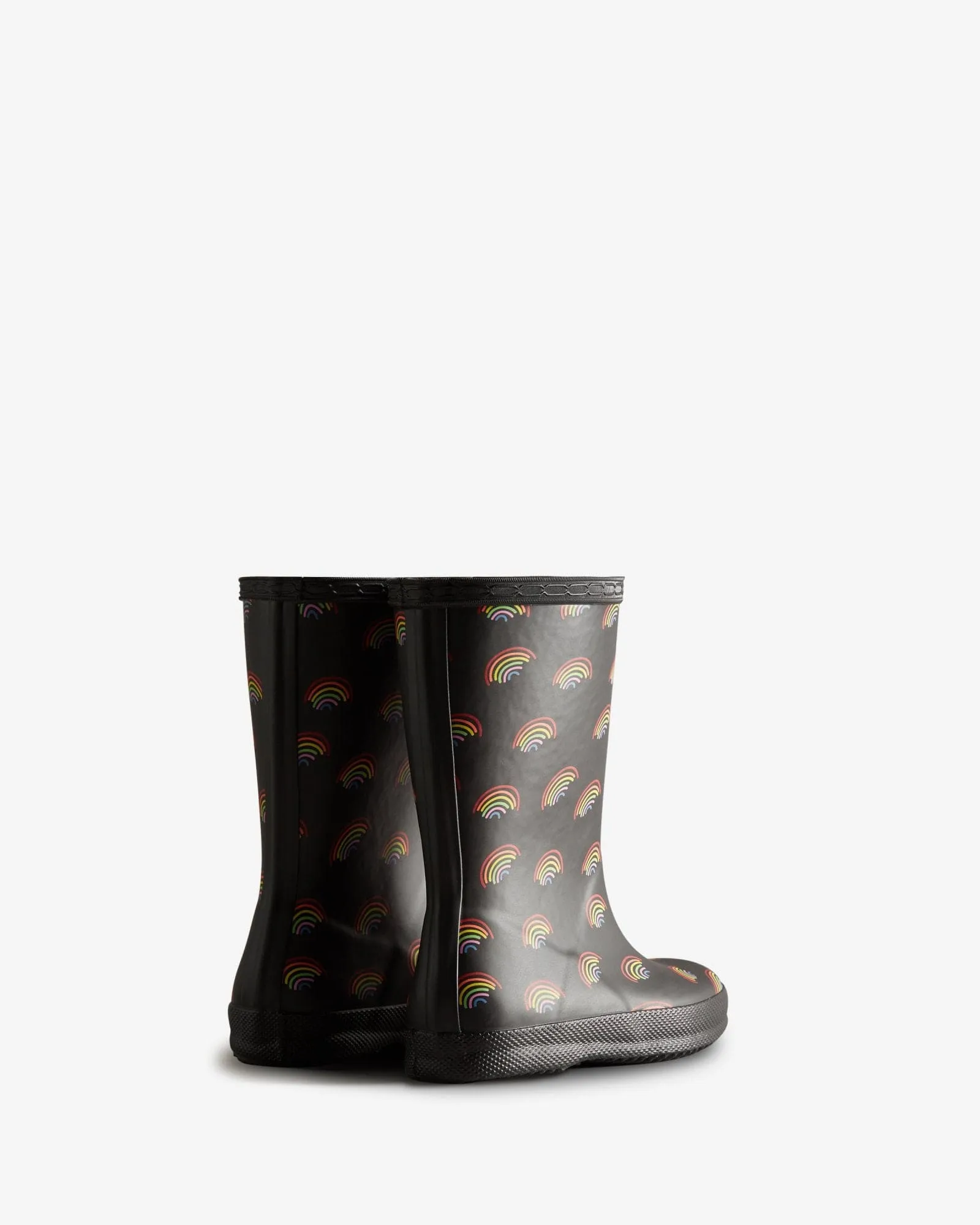 Hunter Boot Original Kids First Classic Rain Boots - Mini Rainbow Print
