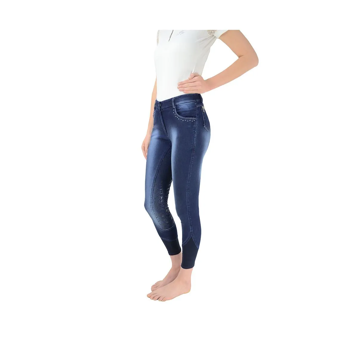 Hy Equestrian Cambridge Denim Look Breeches