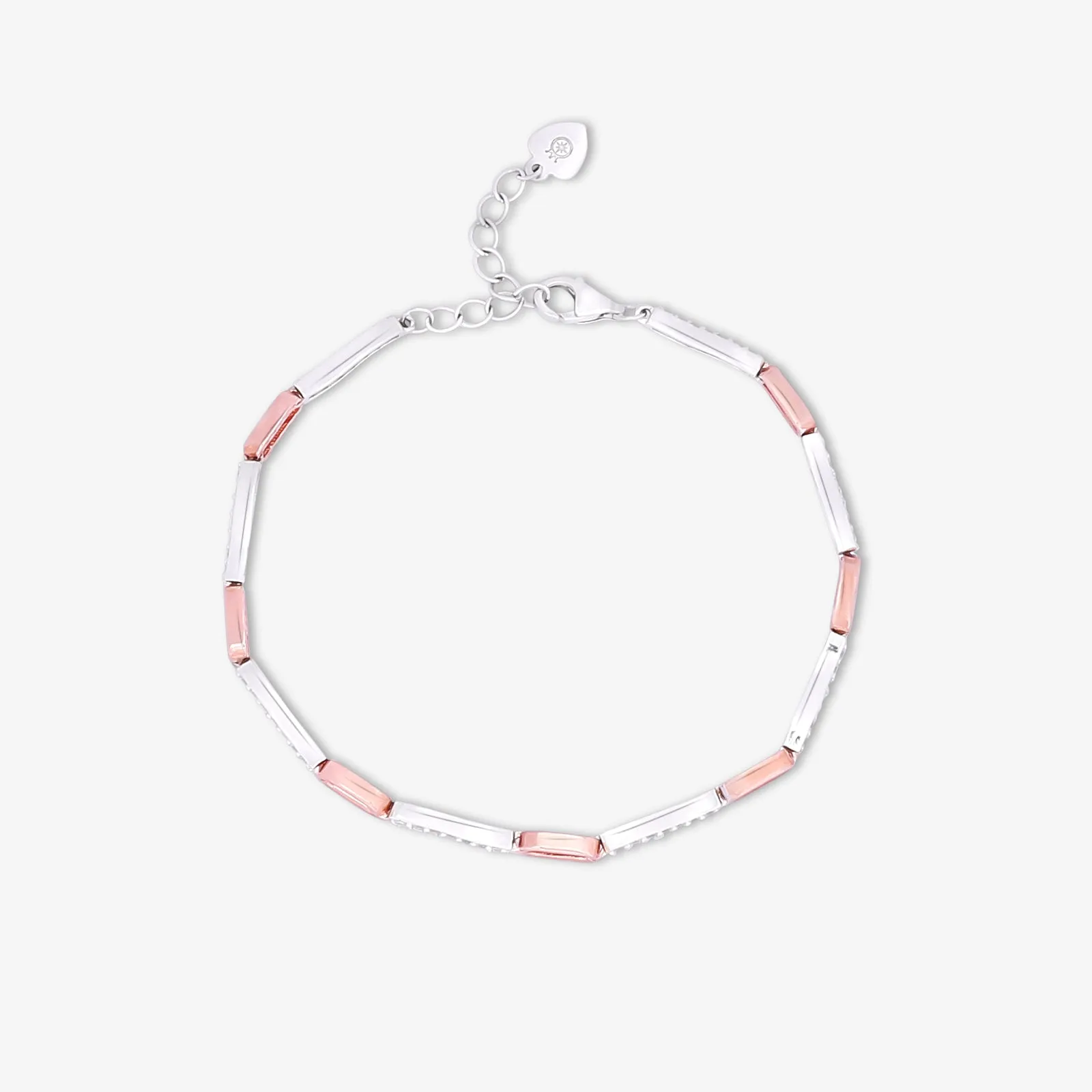 Interlinked 925 Sterling Silver S-Shape Chain Bracelet