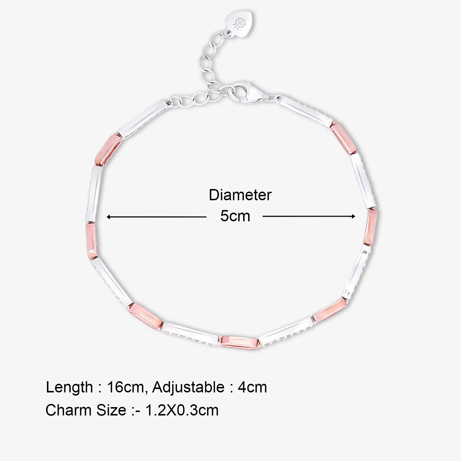 Interlinked 925 Sterling Silver S-Shape Chain Bracelet