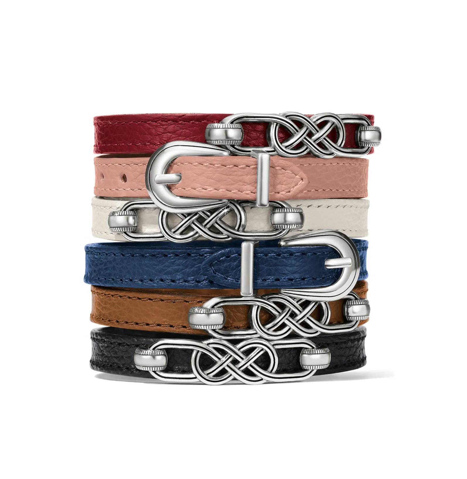 Interlok Braid Leather Bracelet - Pink Sand