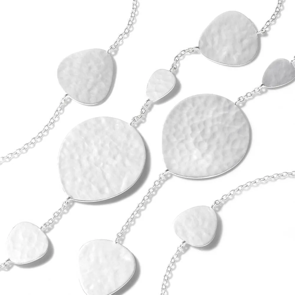 Ippolita Silver Classico Crinkle Nomad Station Necklace
