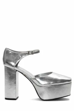 Jeffrey Campbell  Women's Ovr_N_Out Silver M