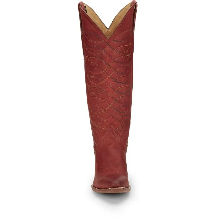 Justin Ladies VN4459 Whitley Cowboy Boots in Red