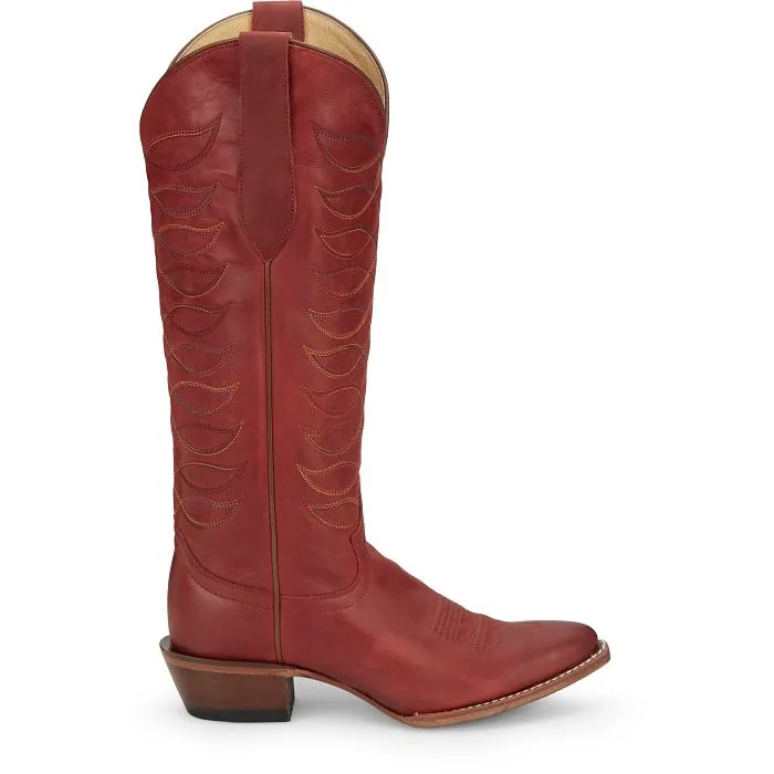 Justin Ladies VN4459 Whitley Cowboy Boots in Red