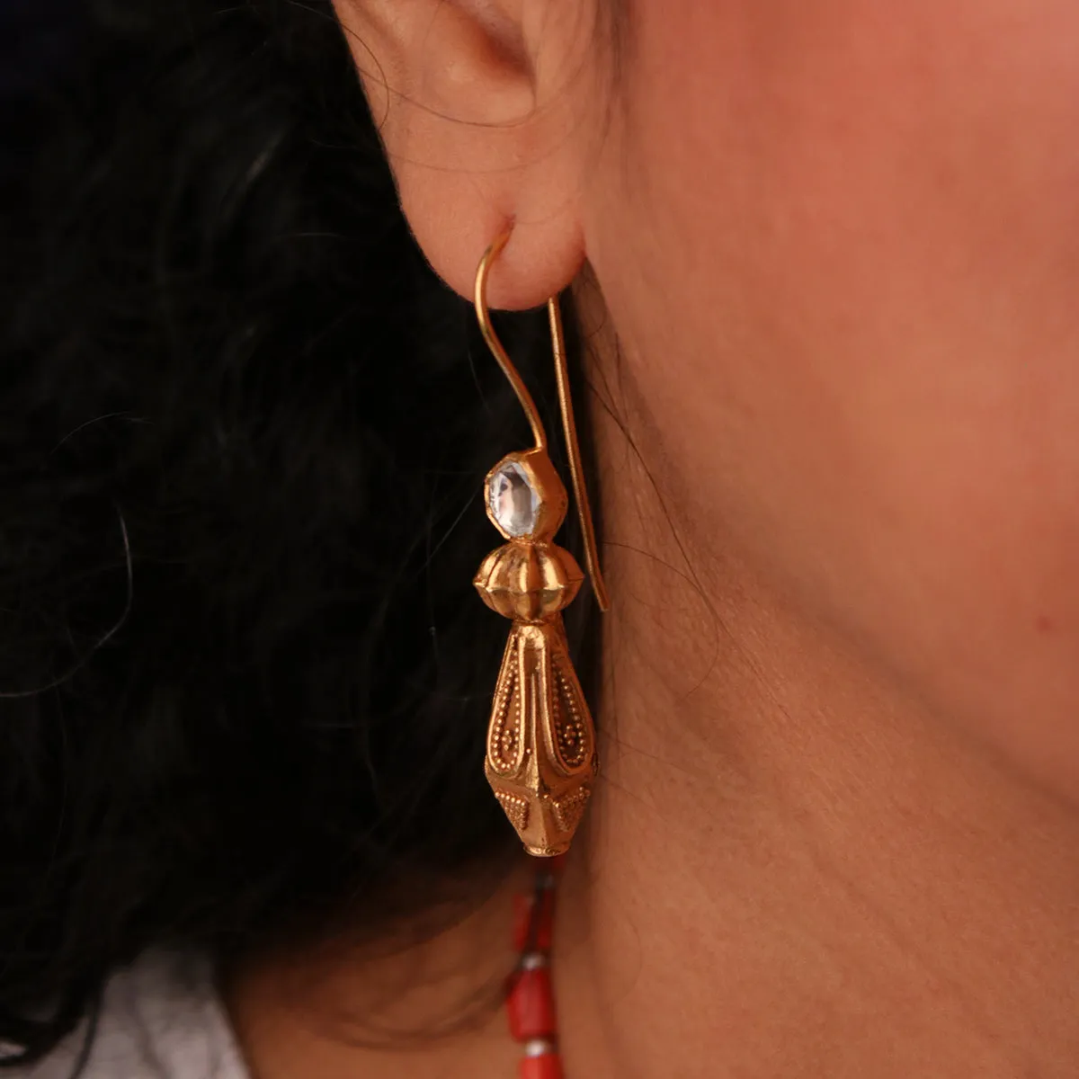 Kanchan Silver Earring By MOHA