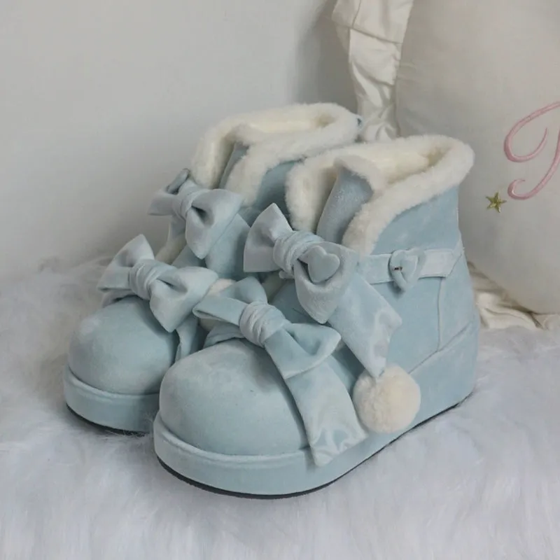 Kawaii Thick-Soled Lolita Snow Boots
