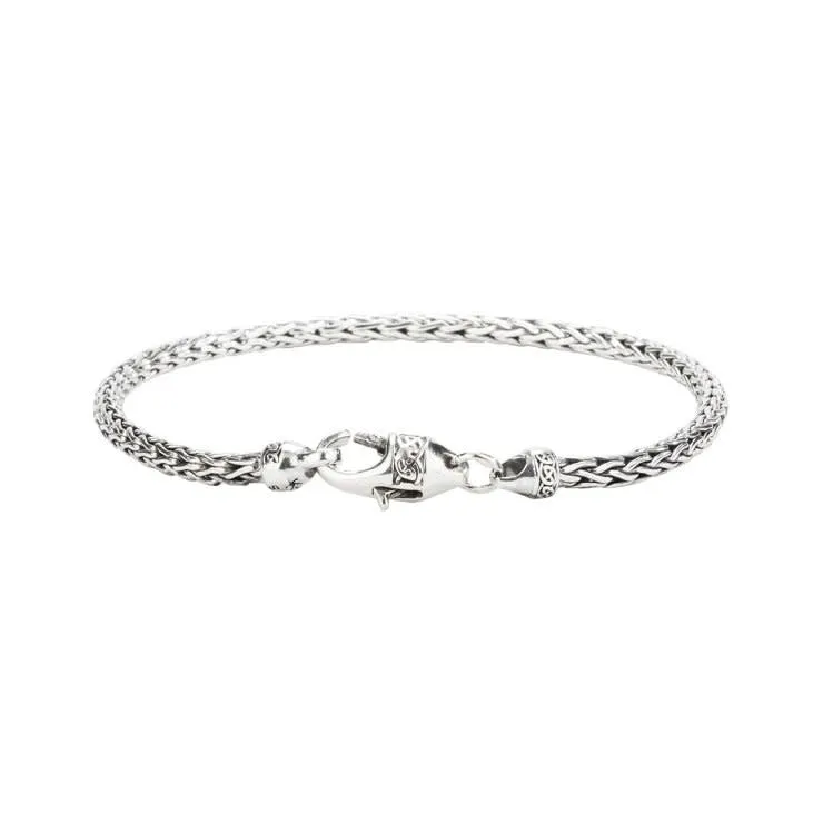 Keith Jack Dragon Weave Sterling Silver Bracelet