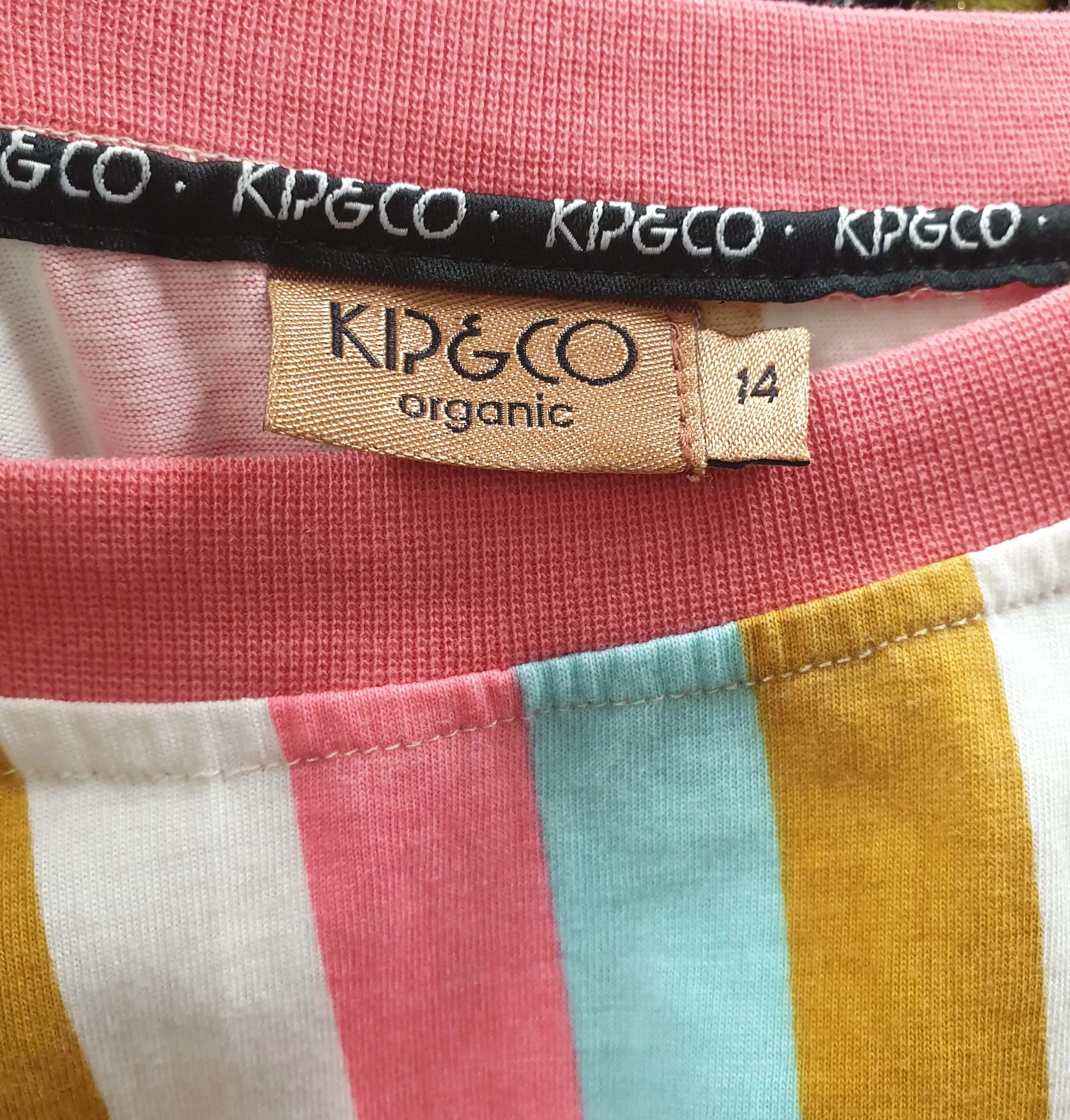 Kip & Co striped oversize tee shirt dress size 14