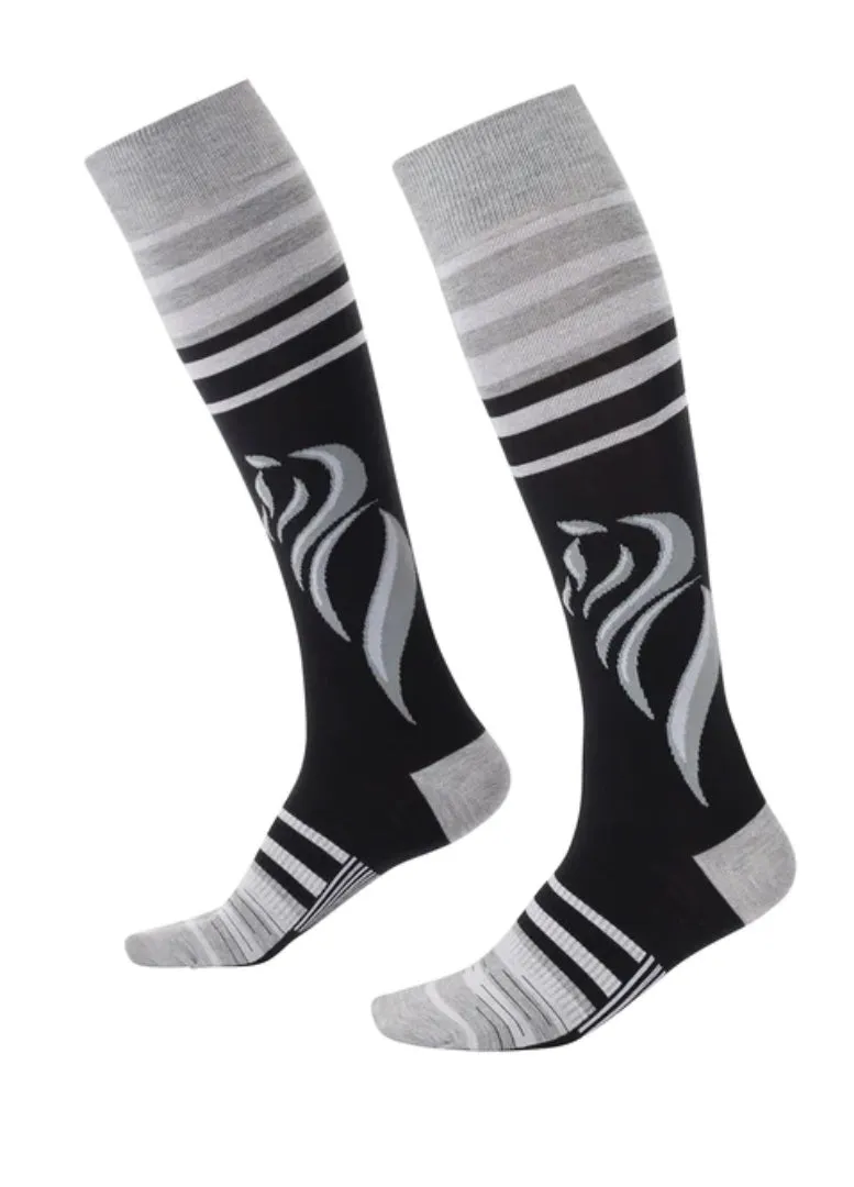 Ladies Kerrits Horsetails Knee-Hi Tall Riding Socks