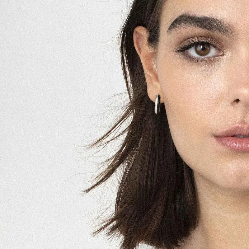 Large Aurea Earrings In Sterling Silver