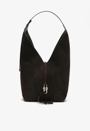 Large Suede Hobo Bag
