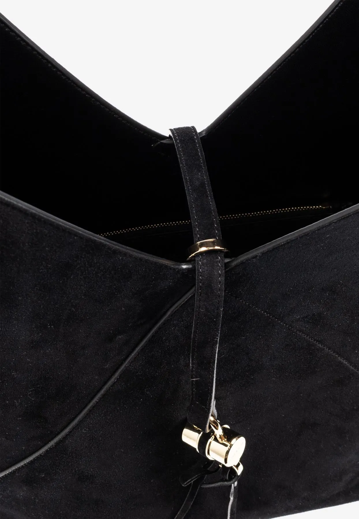 Large V-shaped Hobo Bag