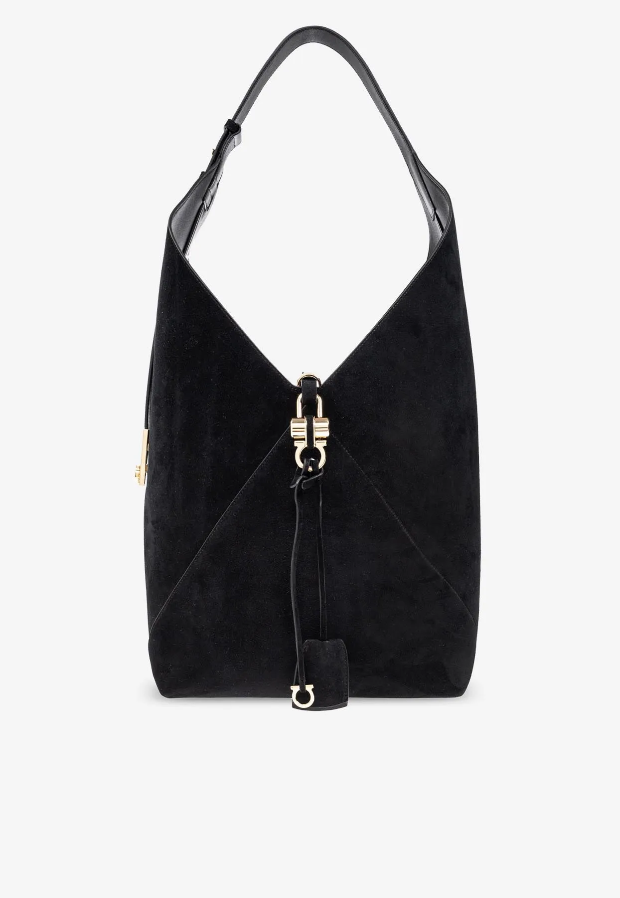 Large V-shaped Hobo Bag