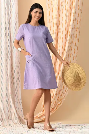 Lavender Bloom Shift Dress
