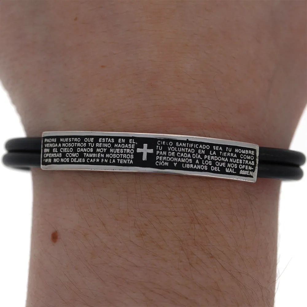 Leather Spanish Prayer Cuff