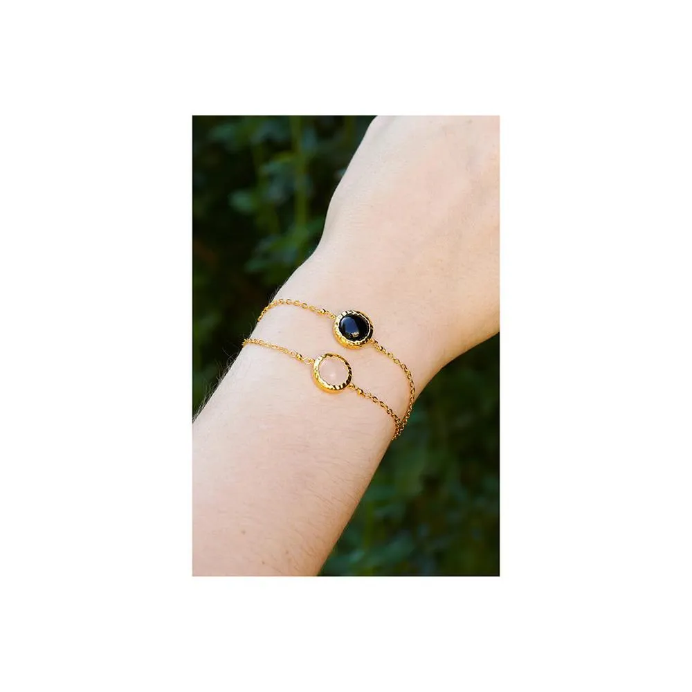 Les Nereides Black Onyx Chain Bracelet