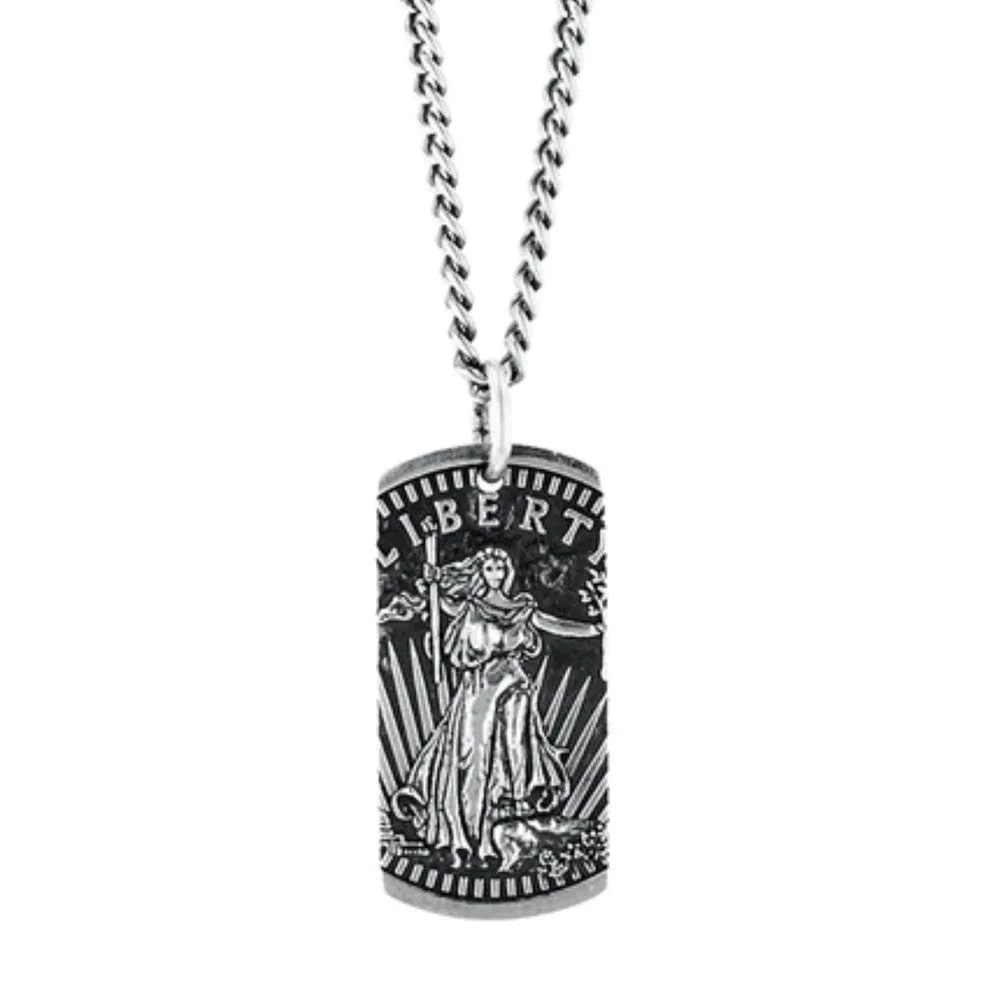 Liberty Dog Tag Pendant