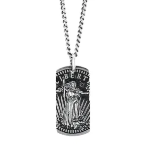 Liberty Dog Tag Pendant