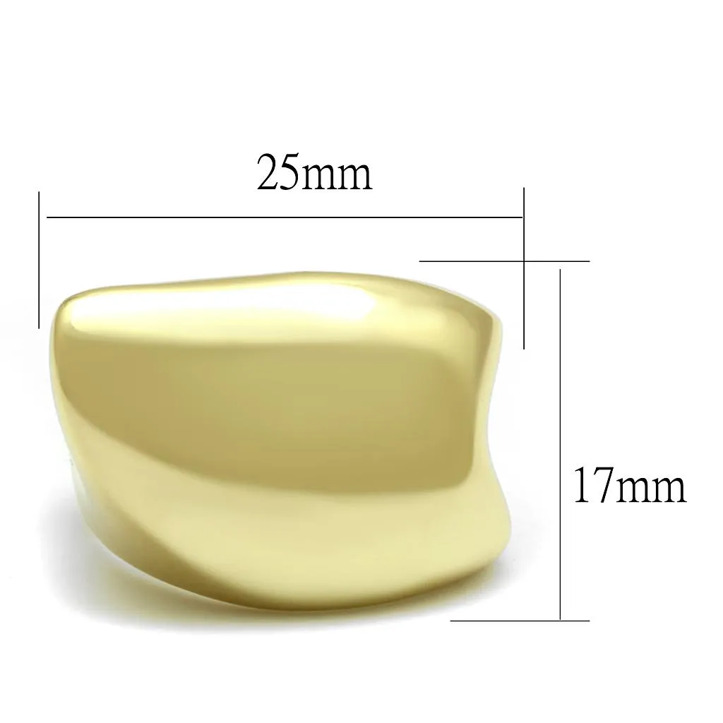 LO4105 Gold Brass Ring