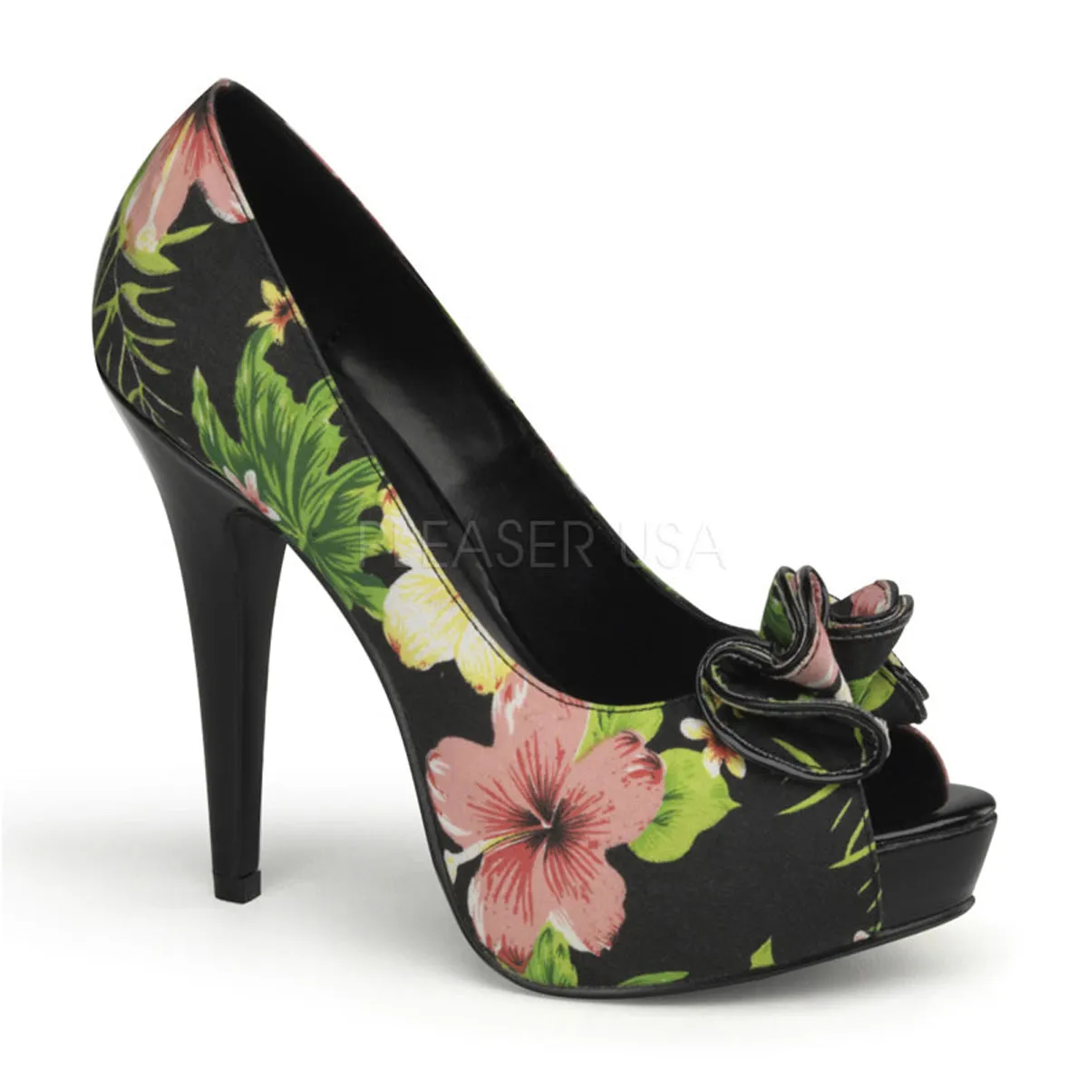 LOLITA-11  Black Floral Print Fabric