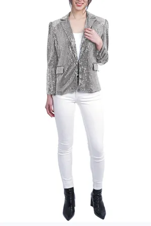 Love Token Evening Sequined Blazer Jacket