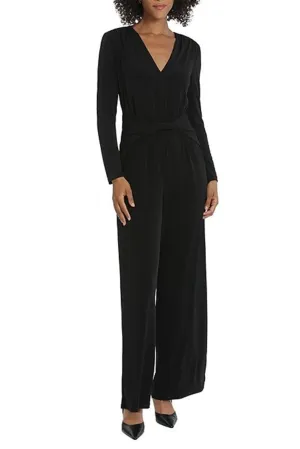 Maggy London Wide Leg Twist-Waist Evening Jumpsuit