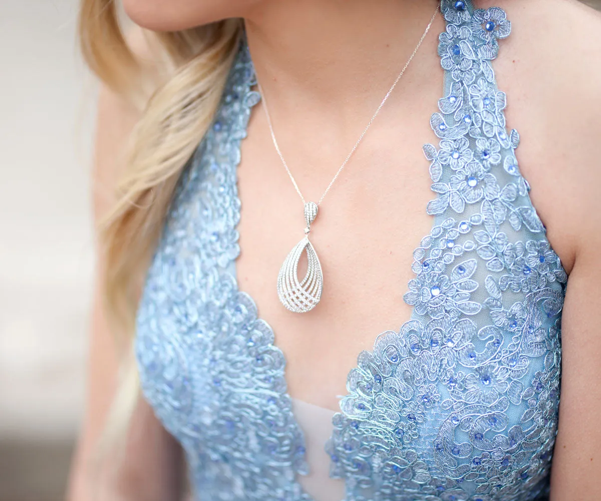 Make Them Jealous Teardrop Crystal Necklace
